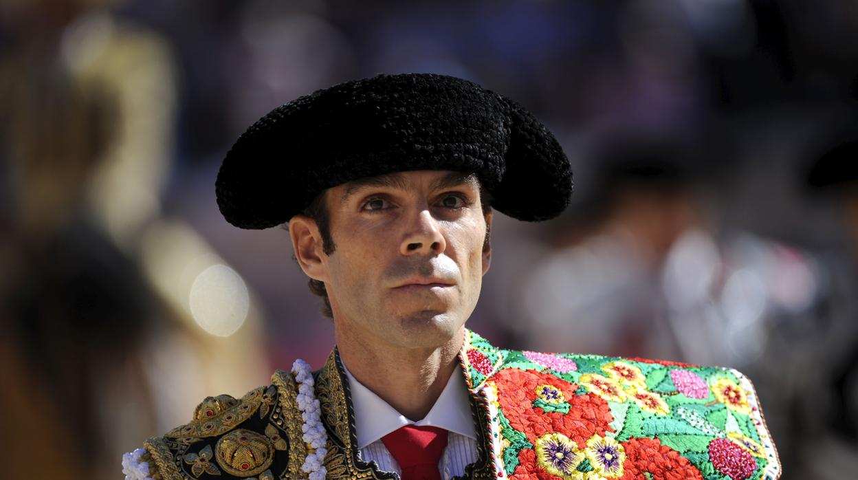 José Tomás, en el momento del paseíllo en septiembre de 2012 en Nimes