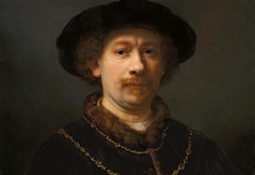 «Autorretrato con gorra y dos cadenas», de Rembrandt