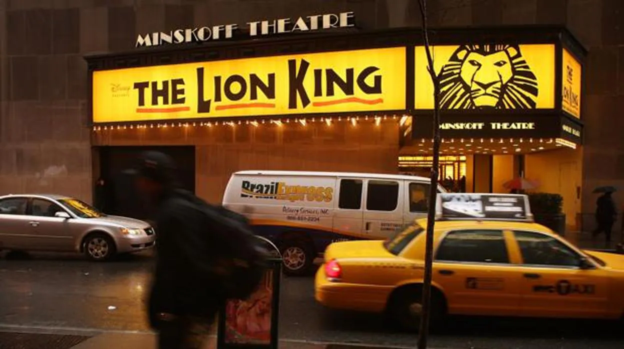 Imagen del teatro Minskoff, donde se representa "El Rey León" en Broadway