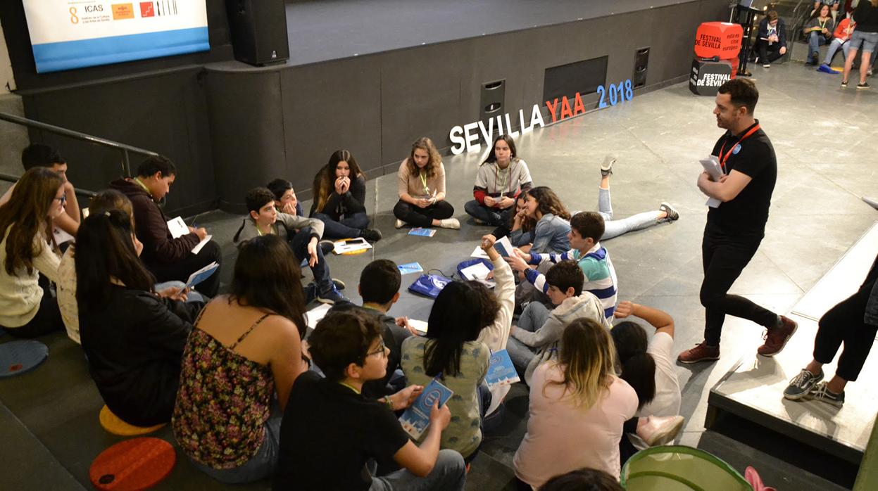 Jóvenes durante su participación en el Young Audience Award de 2018