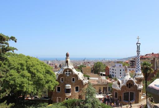 El Parque Güell, en Barcelona