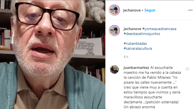 Juan Echanove se rinde a Almeida: «Estás dando la talla que otros no están dando. Es para darte una ovación»