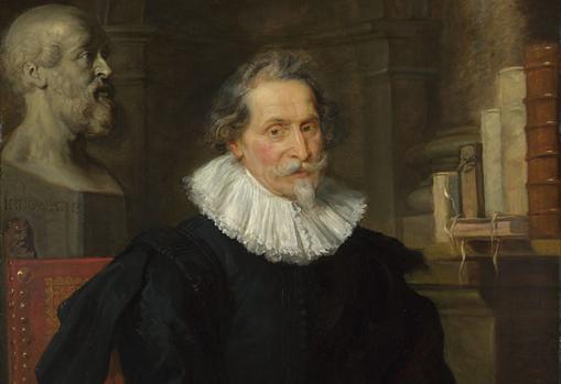 Detalle de «Retrato de Ludovicus Nonnius», de Rubens