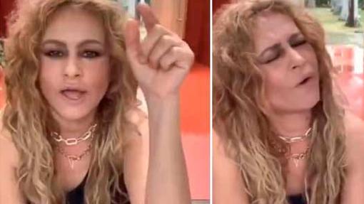 Paulina Rubio durante su lamentable «performance»