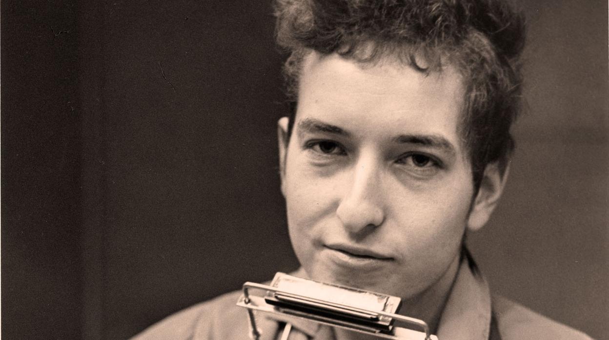 Un joven Bob Dylan en su etapa folk