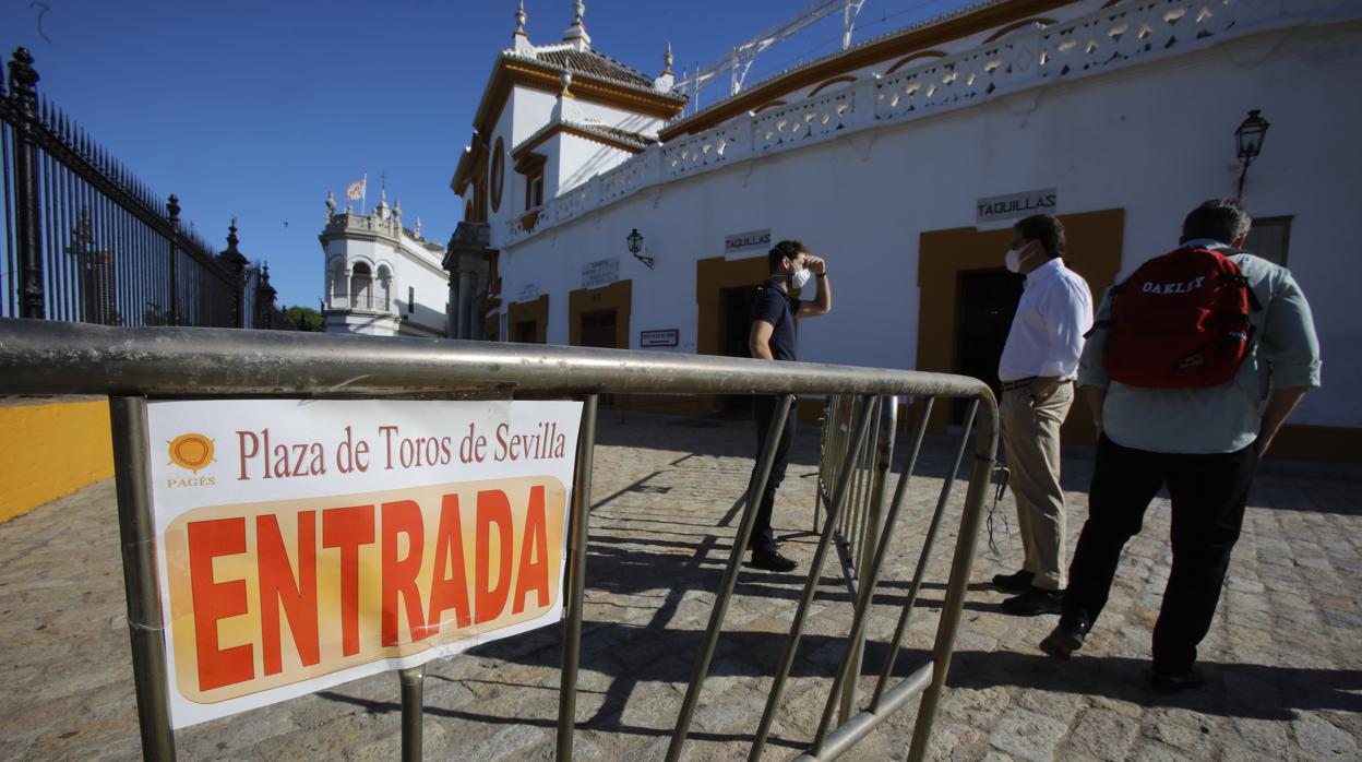 La entrada estaba organizada para que se respetaran las medidas de seguridad