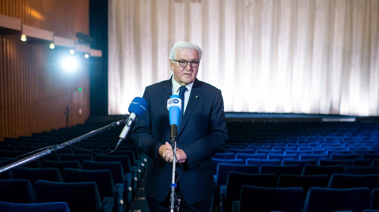 El presidente de Alemania, Frank-Walter Steinmeier durante su discruso en apoyo a la cultura