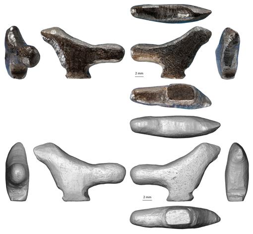 Hallan en la basura la figura más antigua del este de Asia, un pájaro en miniatura de 13.500 años