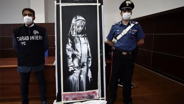 Seis detenidos por el robo del Banksy del Bataclan