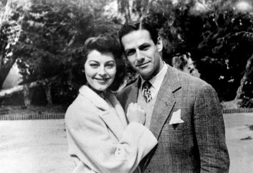 Mario Cabré, con Ava Gardner