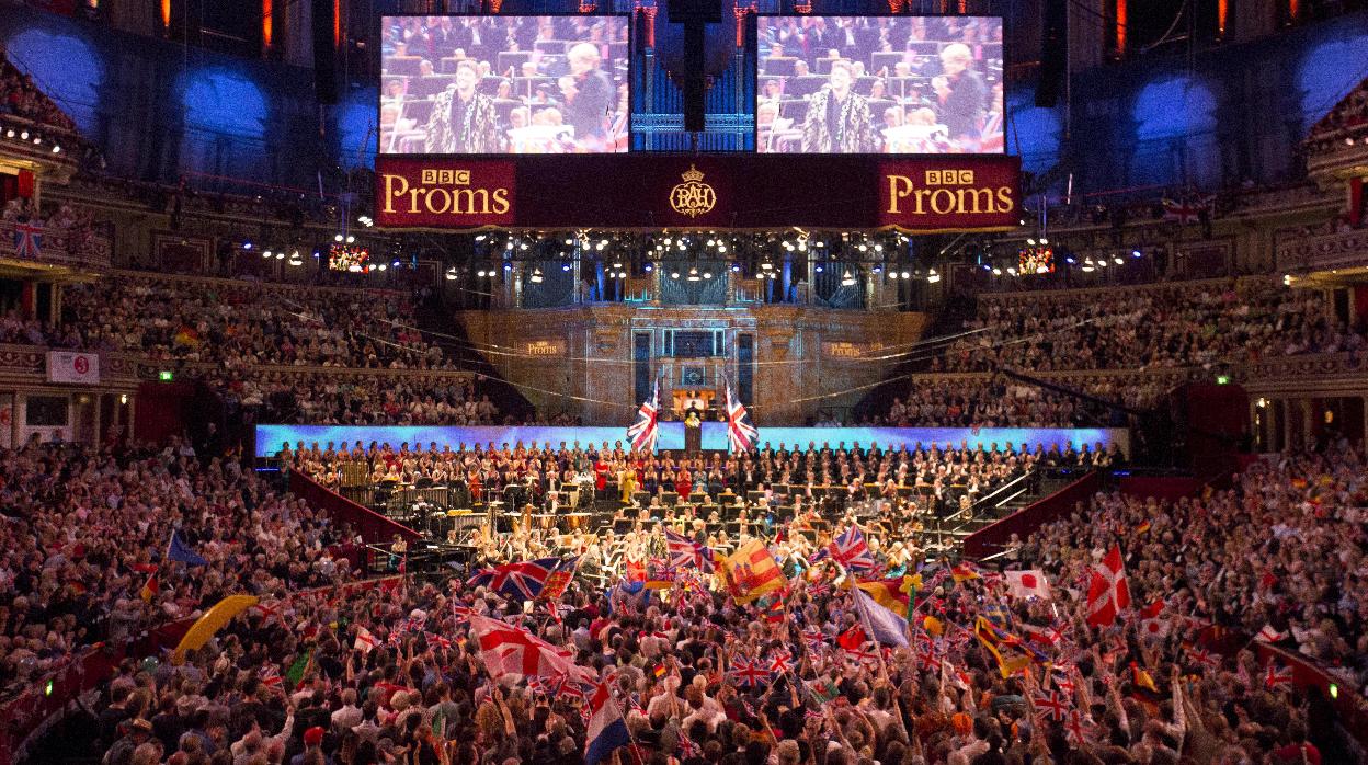 Aspecto del Royal Albert Hall en la última noche de los Proms de 2015