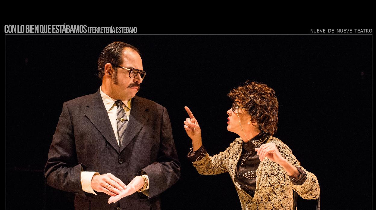 Jorge Usón y Carmen Barrantes, en una escena de la obra