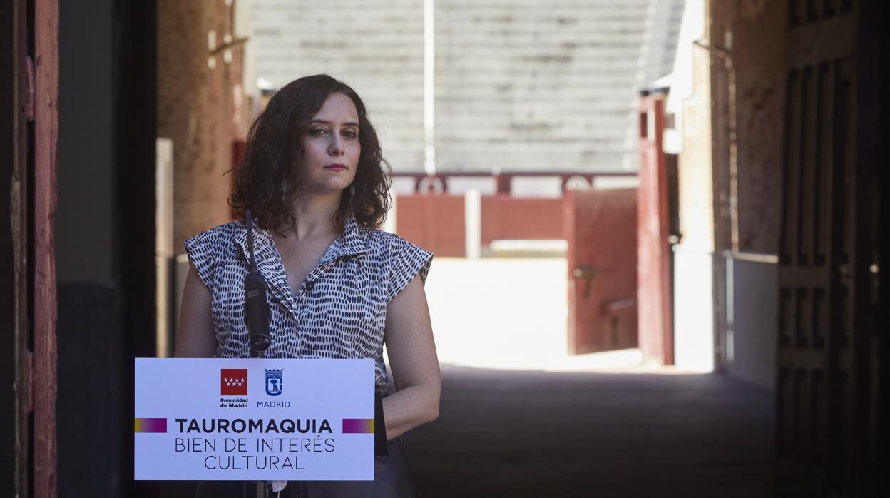 Isabel Díaz Ayuso, en una foto de Archivo en la plaza Monumental de Las Ventas