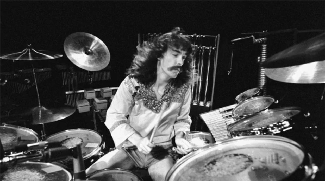 Neil Peart, en una imagen de los setenta