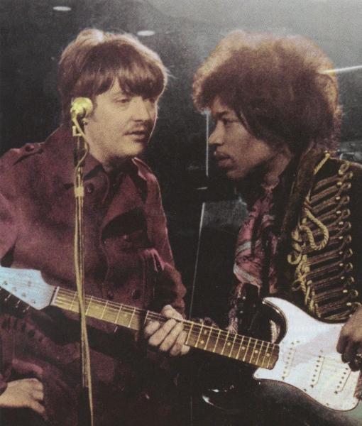 Chas Chandler y Jimi Hendrix