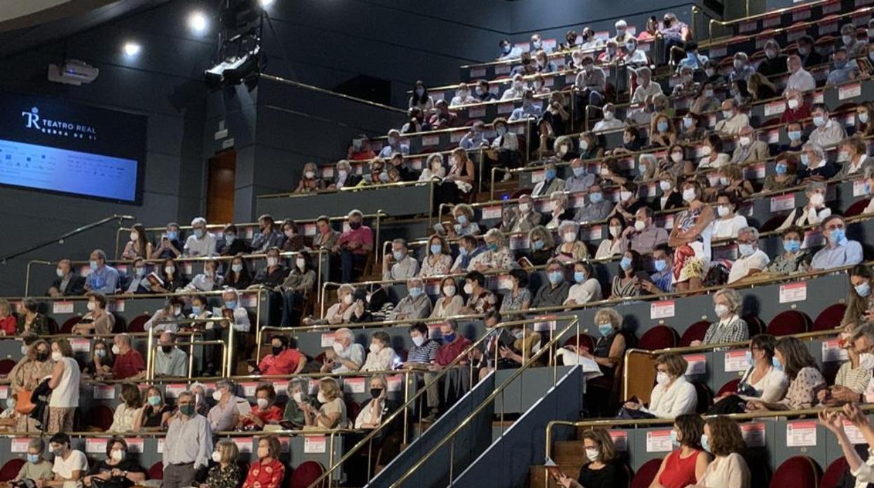 Aspecto del Paraíso del Teatro Real el domingo pasado