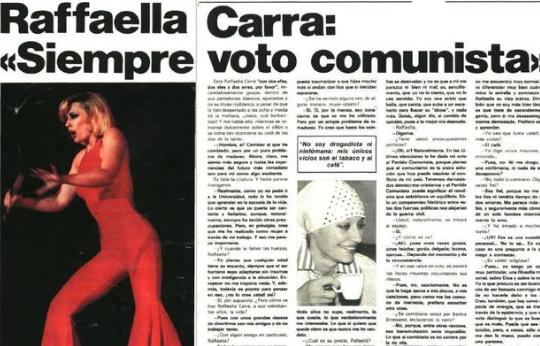 Raffaella Carrá, la diva que «siempre» votaba comunista y cantó sin pudor al sexo