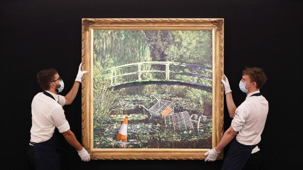 La «versión disidente» de Monet firmada por Banksy se vende por 8,3 millones de euros