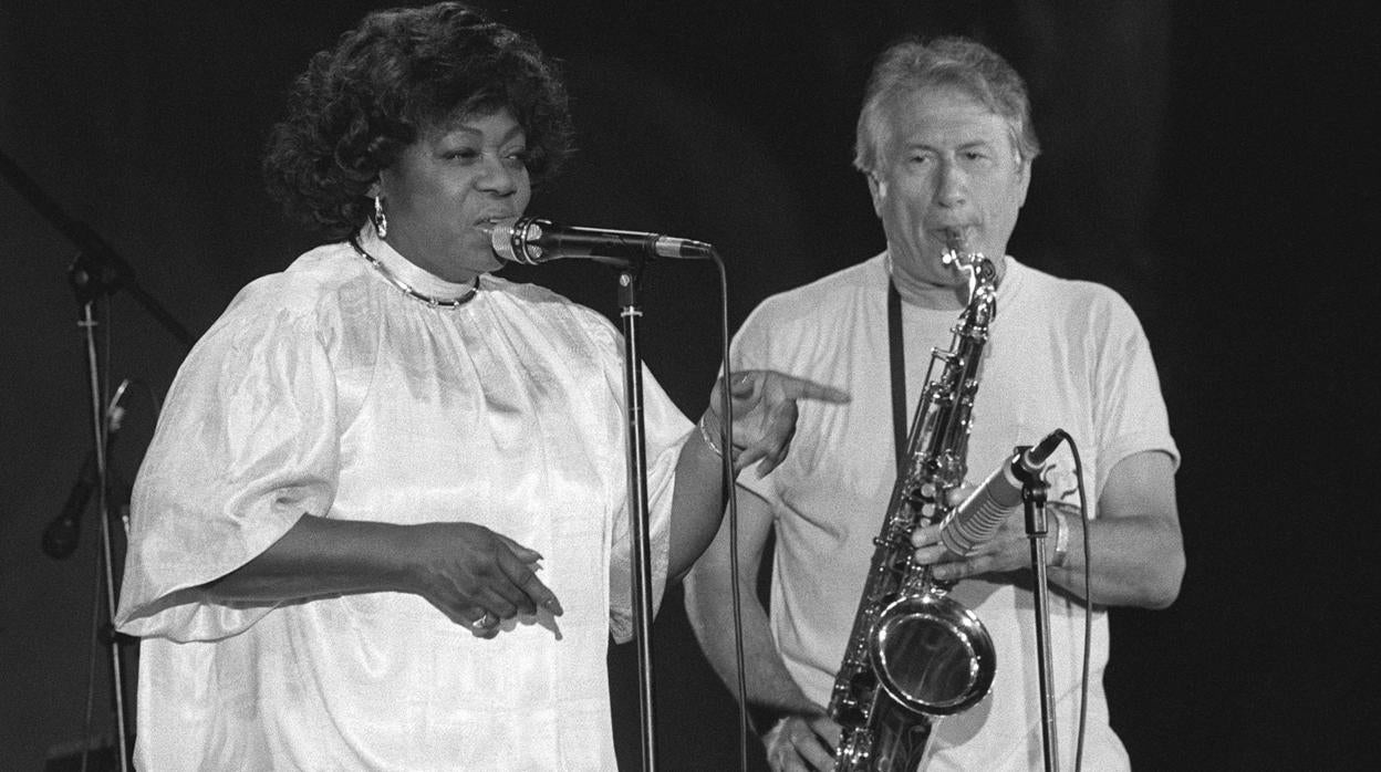 Donna Hightower y Pedro Iturralde en el Festival de Jazz de Vitoria-Gasteiz (1987)