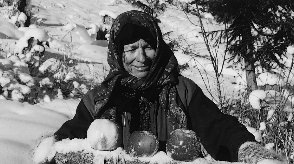 Agafia, en la foto, es la única superviviente de los Lykov