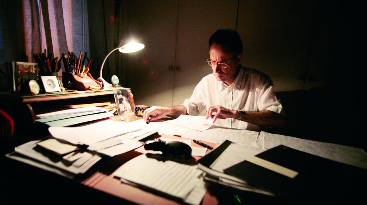 Benet Casablancas, trabajando en su estudio