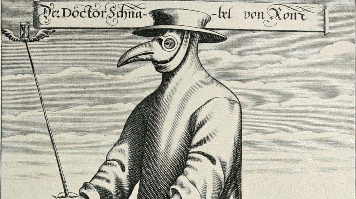 Médico de la peste, grabado de Paul Fürst, 1656