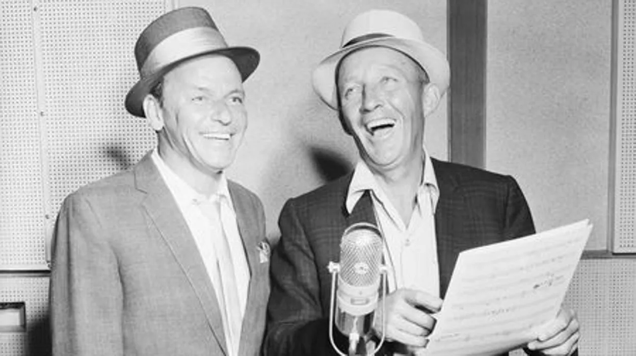 Frank Sinatra junto a Bing Crosby, con quien cantó numerosos temas a dúo en los estudios de Reprise