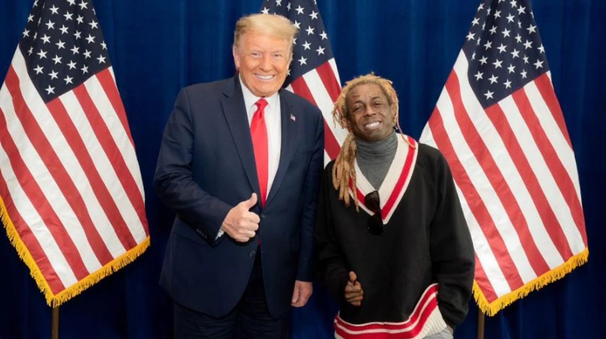 Foto del pasado octubre de Trump y Lil Wayne
