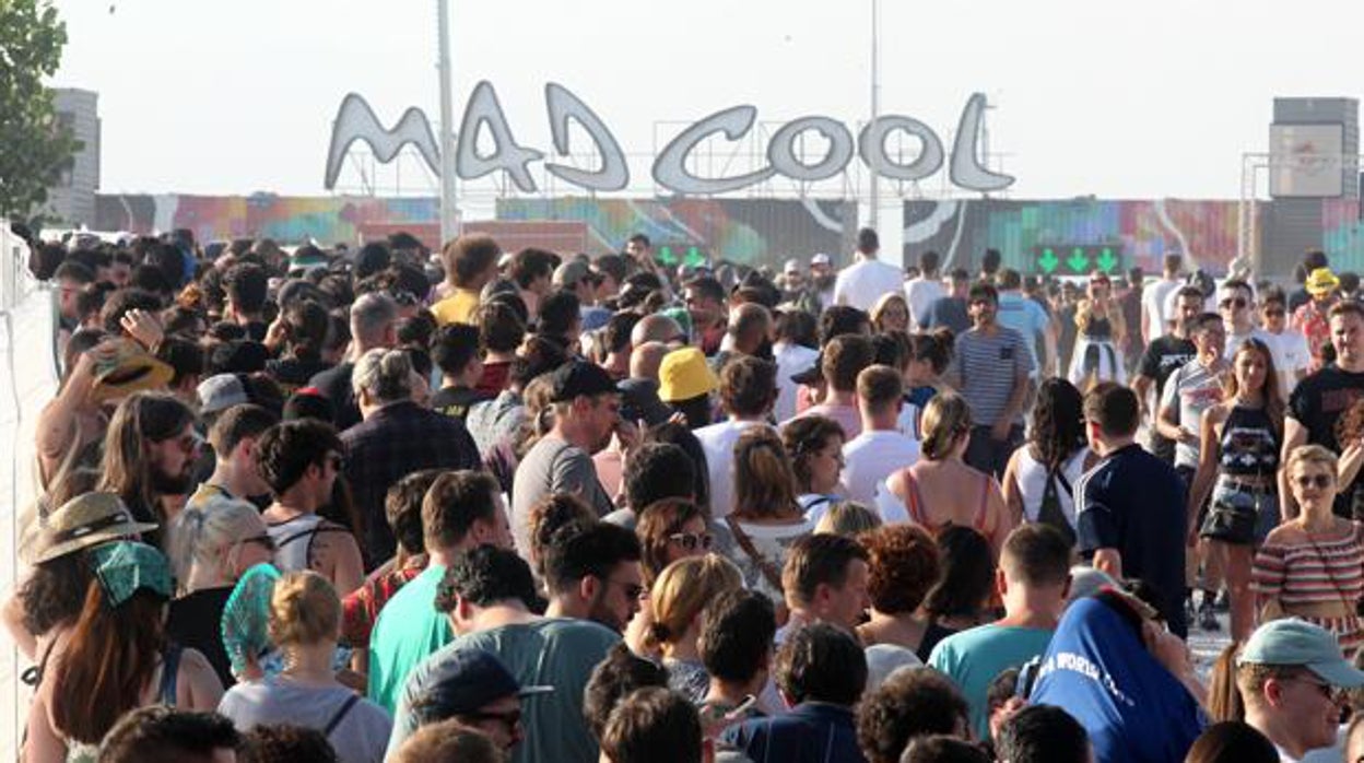 El acceso al festival Mad Cool, en 2019