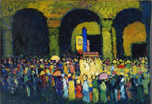 «La Ludwigskriche en Múnich», de Kandinsky