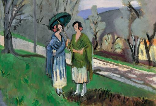 «Conversación bajo los olivos», de Matisse. Detalle