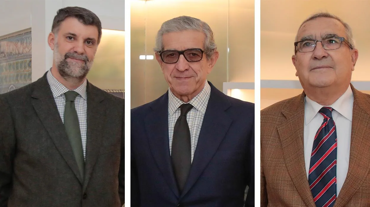 Los miembros del jurado: Javier Rubio, Braulio Medel y Rogelio Reyes