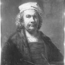 «Autorretrato» atribuido a Rembrandt. Fue entregado en depósito al Prado en 1942