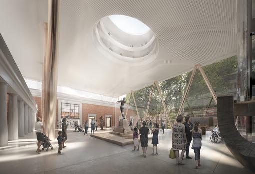 La Plaza Arriaga, cubierta y con una fachada de vidrio, se convertirá en el centro de visitantes