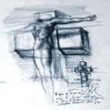 Boceto de 'Crucifixión (Corpus Hypercubus)', de Dalí