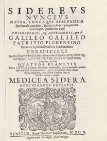 Una de las páginas de la falsificación del ‘Sidereus nuncius’