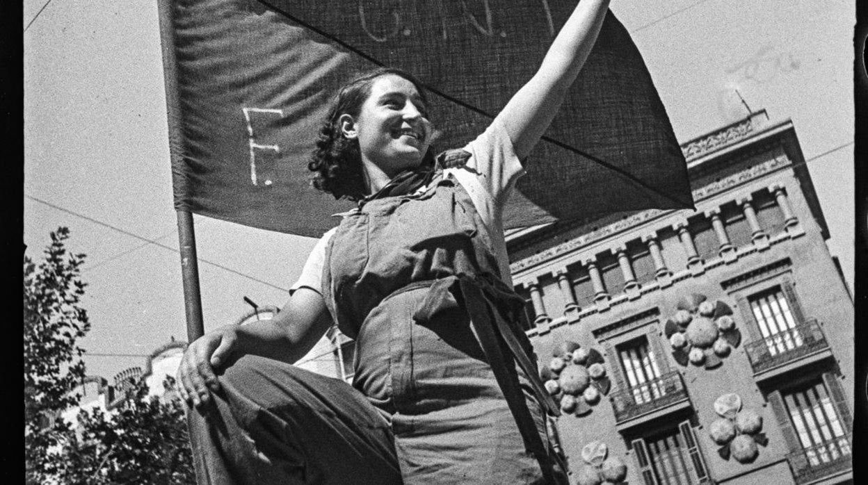 'Barricada. Calle Hospital. 25 de julio de 1936'