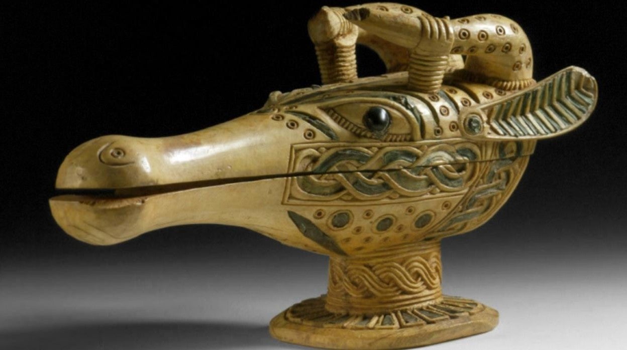 Uno de los bronces de Benin en el museo etnológico de Berlín