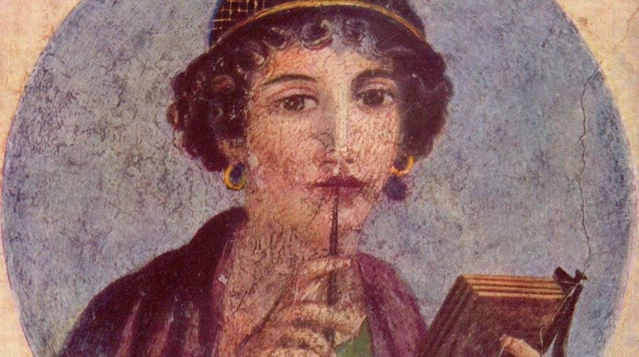 Retrato clásico de la mítica Safo