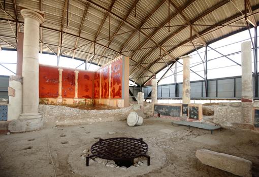 Vista general de la casa de los Grifos en la actualidad