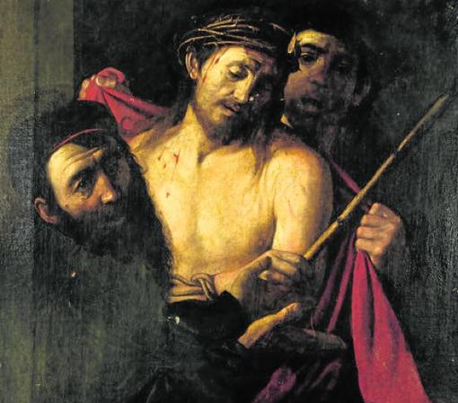 'Ecce Homo', atribuido a Caravaggio. Detalle