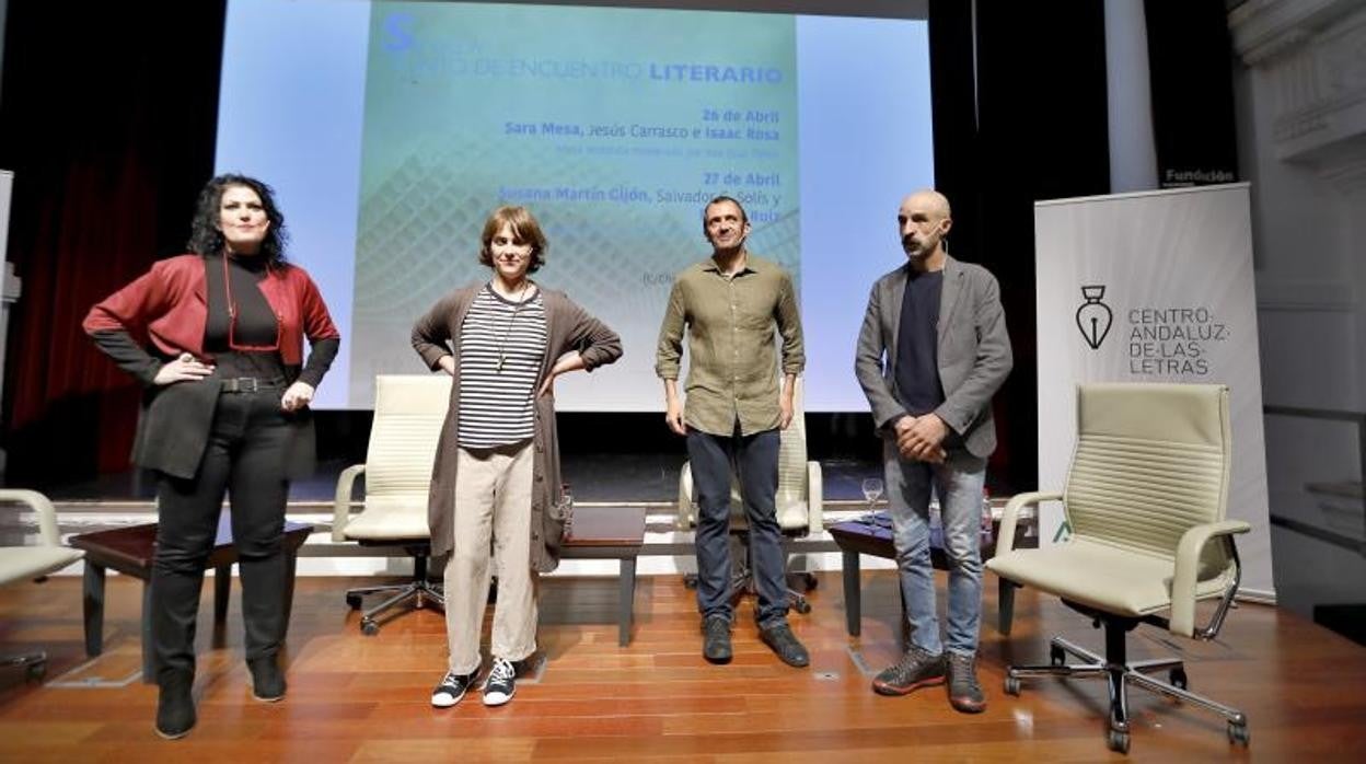 Eva Díaz Pérez, Sara Mesa, Isaac Rosa y Jesús Carrasco