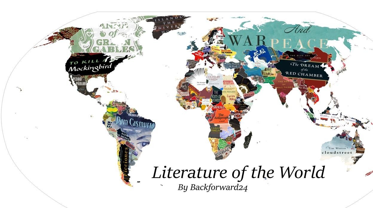 Literatura del mundo: el mapa con el libro más icónico de cada país