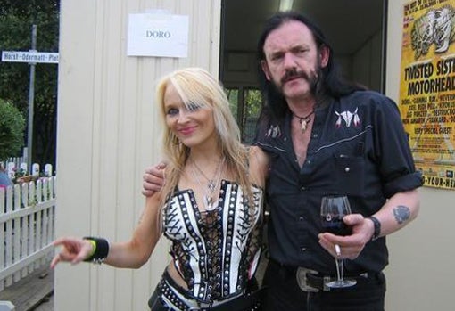 Doro Pesch y Lemmy Kilmister