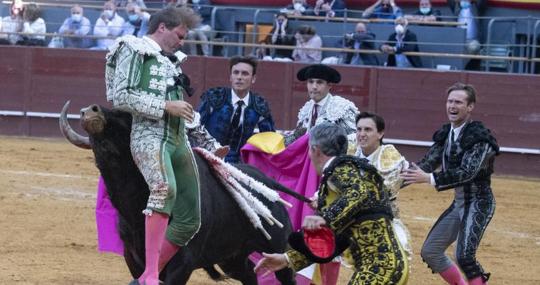 La violenta cogida de Domínguez