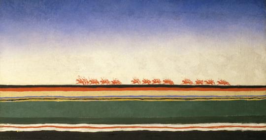 Kazimir Malévich, 'La carga de la caballería roja'