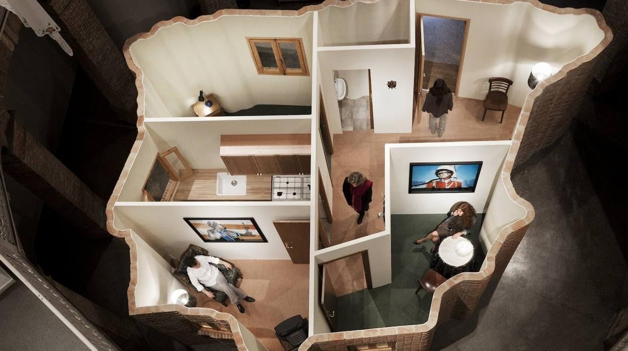 Fragmento de la instalación ‘Actos heroicos’ (2011), de Mateo Maté, para la Gallera de Valencia