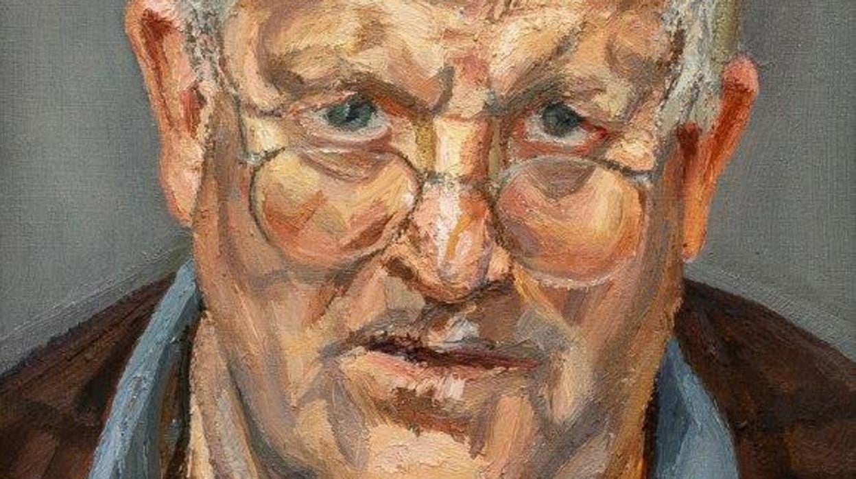 David Hockney, retratado por Lucian Freud