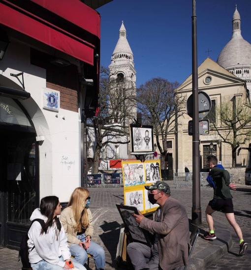Una esquina del barrio de Montmartre