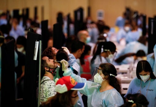 Todos los asistentes tenían que someterse a un test de antígenos